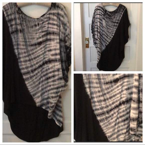 Gorgeous Tiedye Shibori Hi/Lo Top - Picture 1 of 5